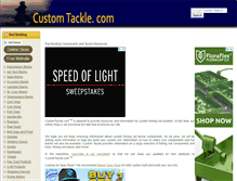 Tablet Screenshot of customtackle.com
